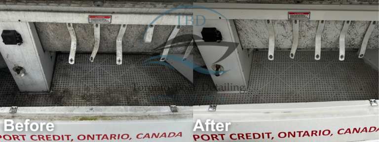 Before and after: Transom locker, Toronto Boat Detailing