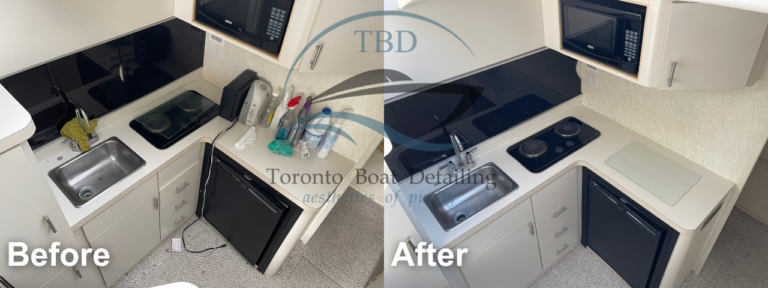 Before and after: Galley, Toronto Boat Detailing
